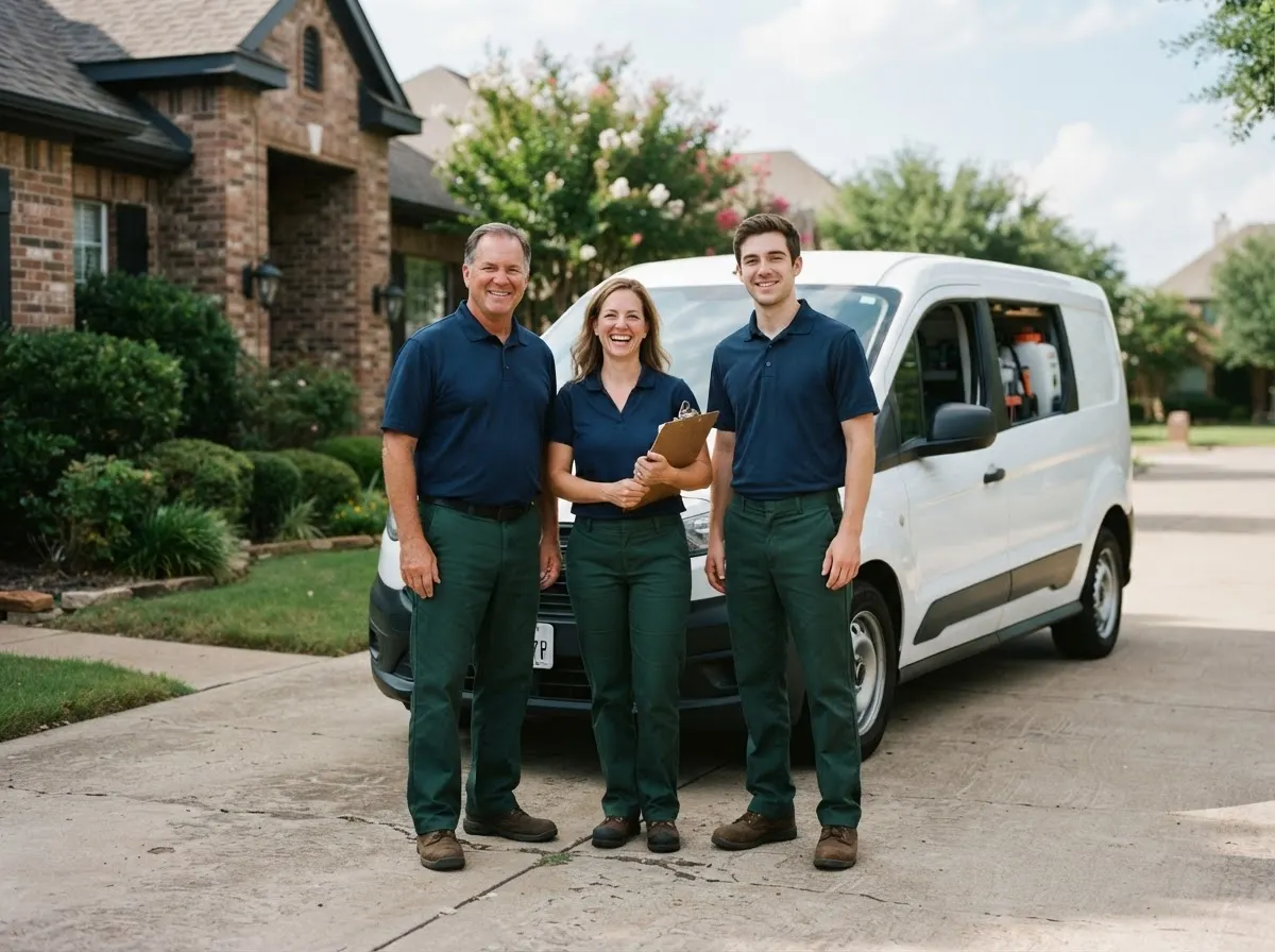 The Blue Heron Pest Control team, pest control service in Plano, TX